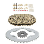 Gold X-Ring Drive Chain & Sprocket for Suzuki QuadSport Z400 (2009–2014)