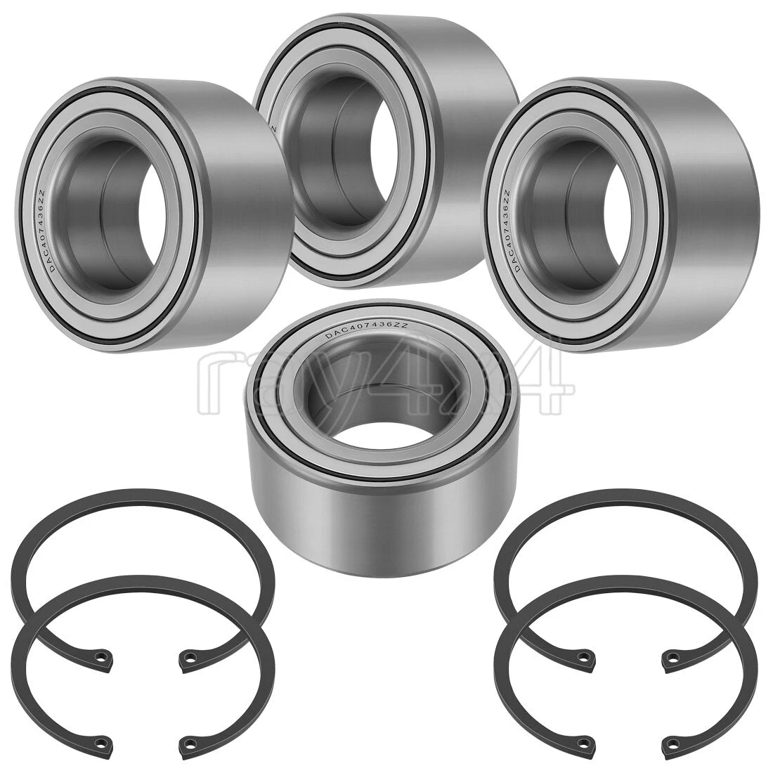 Set of 4 Front Rear Wheel Bearings for Honda Pioneer 1000 & 1000-5 (2016–2023) 91054-HL3-A41