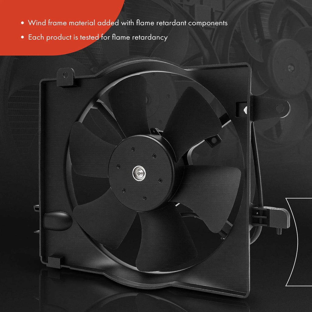 Cooling Fan Assembly with Shroud for Chevy Aveo 2005-2008