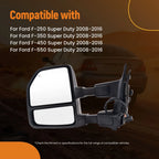 Extendable Power Mirror for Ford F-250 F-350 F-450 Super Duty (2008–2016)