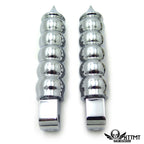 Chrome Calabash Footpegs for Yamaha Road Star Warrior (2002–2009)