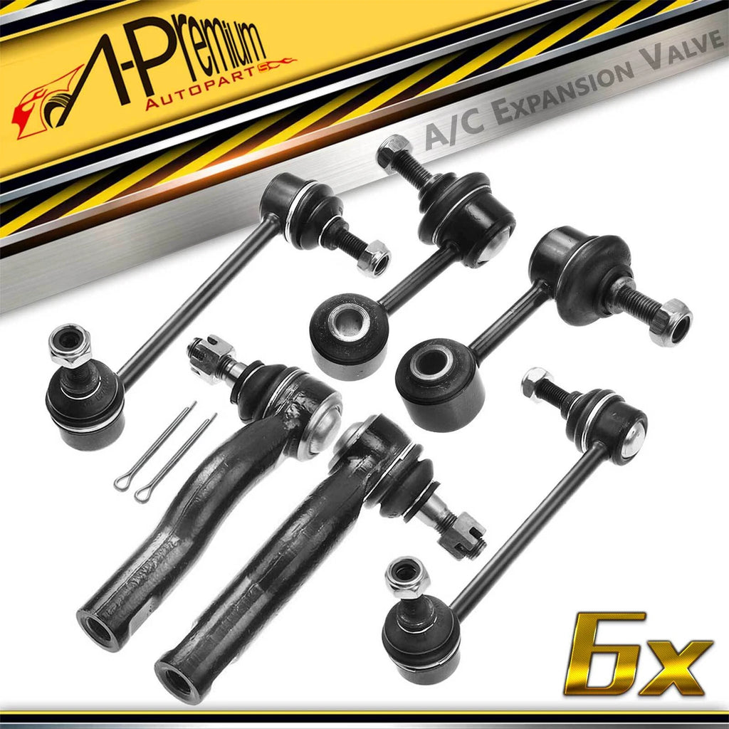 Set of 6 Sway Bar Link Tie Rod Ends for Ford Fusion Lincoln MKZ