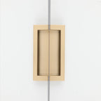 2Pcs Gold Hidden Sliding Door Handle for Cabinet Drawer (Universal)