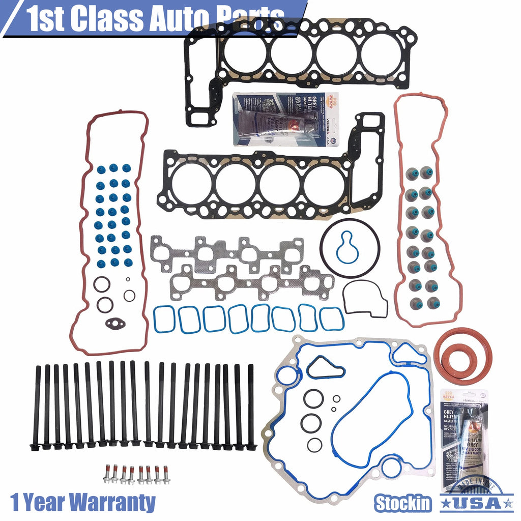 Head Gasket Set with Bolts for Jeep Dodge Dakota Chrysler Aspen (2004–2007)