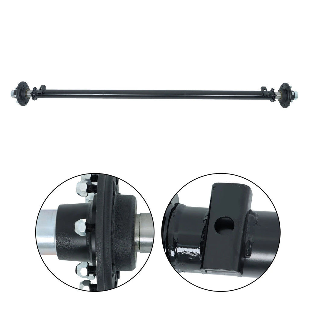 7000lbs Trailer Axle for 8 Lug Trucks (89" Hub Face, 74" Spring Center)