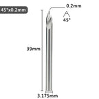 Engraving Bit Set for Automotive Applications (0.1/0.2/0.3mm)