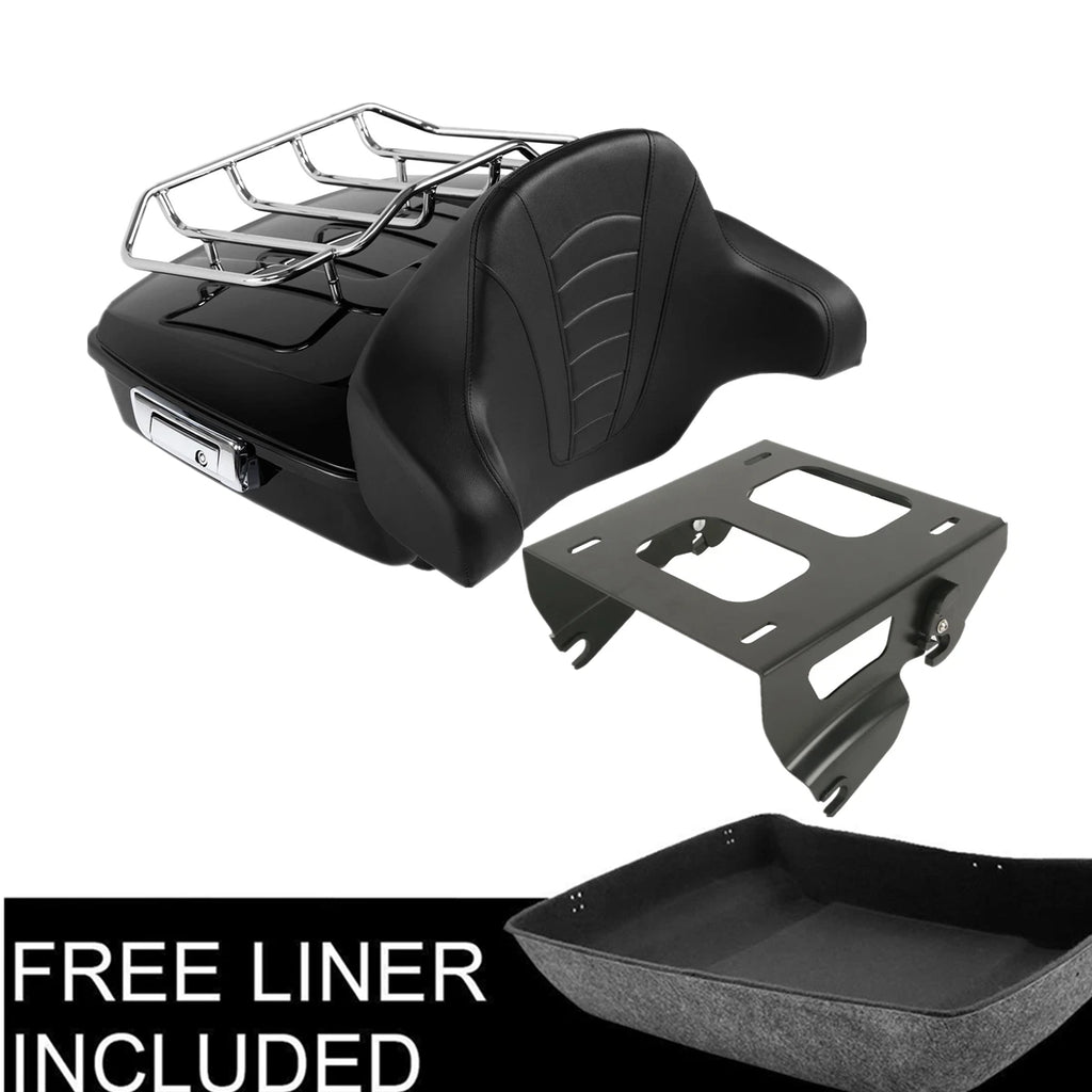 Chopped Trunk Pad Rack for Harley Road Glide King (2014–Present)