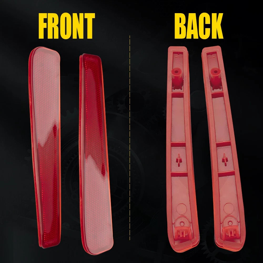 2X Red Rear Bumper Reflector Light for Toyota Corolla (2020-2022)