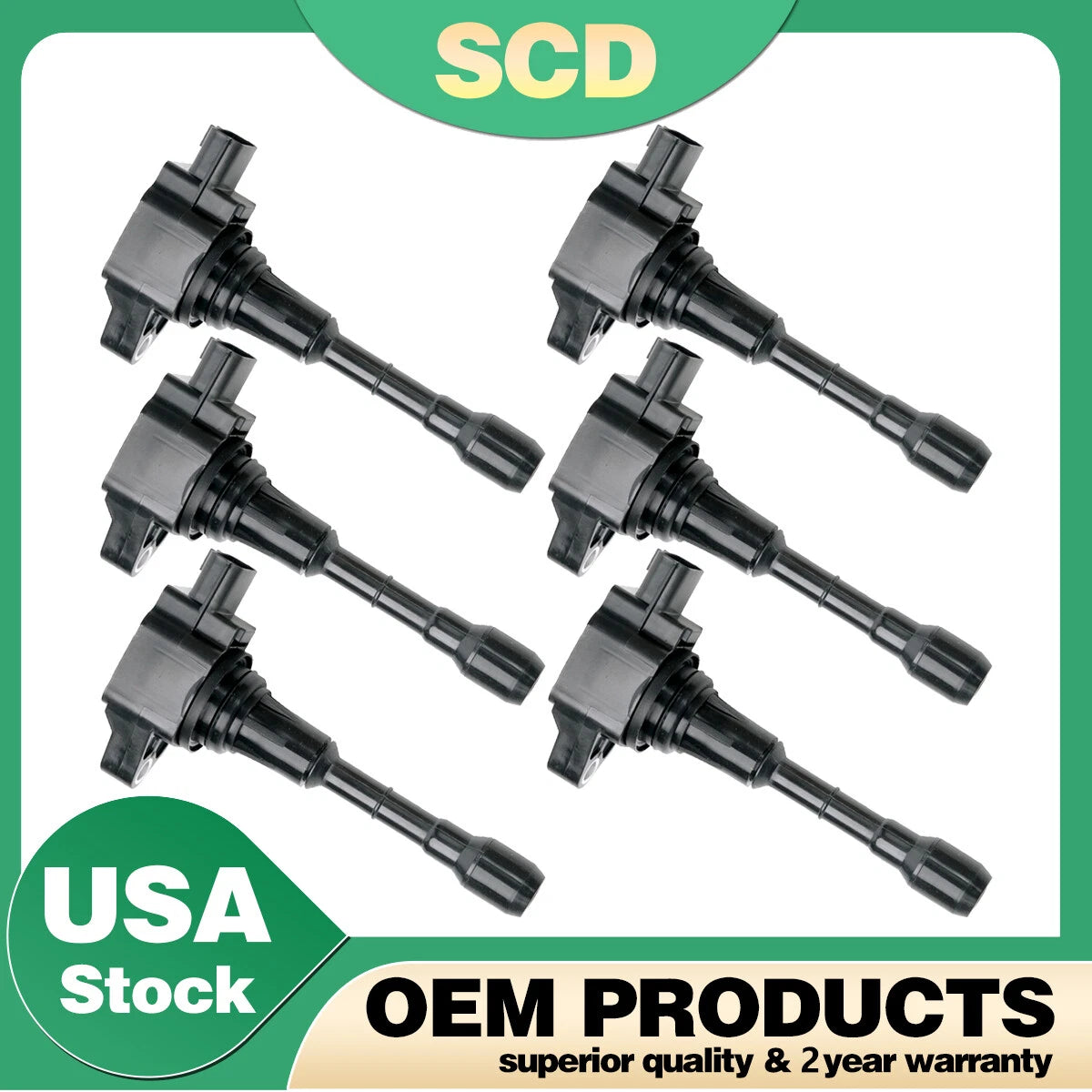 6X Ignition Coils for Nissan Maxima Altima Murano Infiniti QX60 (2013–2018) UF550