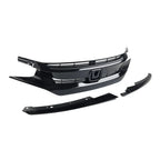 Front Upper Bumper Mesh Grille for Honda Civic Coupe Sedan (2016-2018)