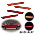 Amber & Red LED Side Marker Lights for GMC Sierra 2500 3500 (2020–2024)