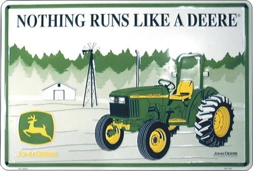 John Deere Green Parking Sign for Tractor (Metal)
