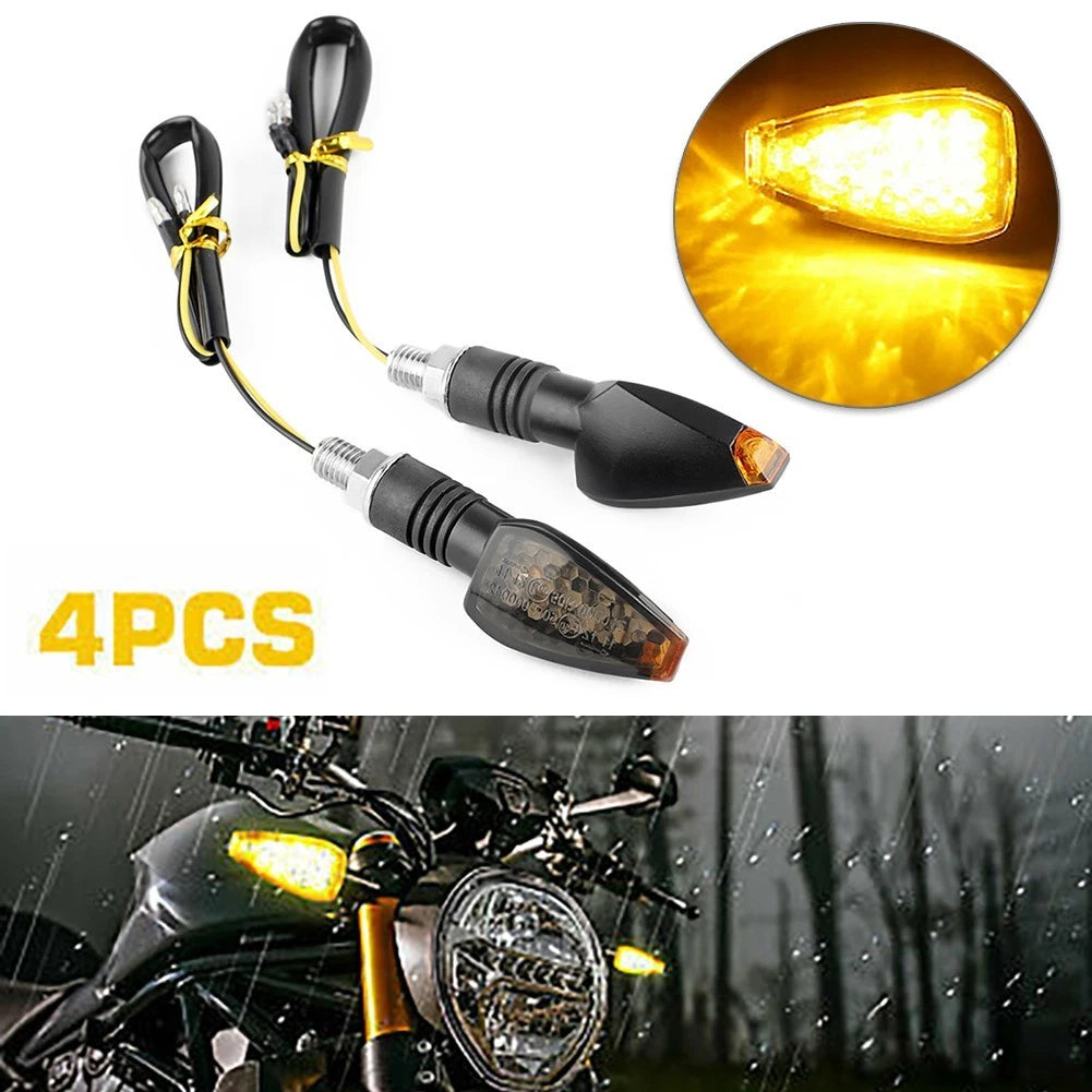 2X LED Turn Signal Lights for Universal Motorcycle (12V)