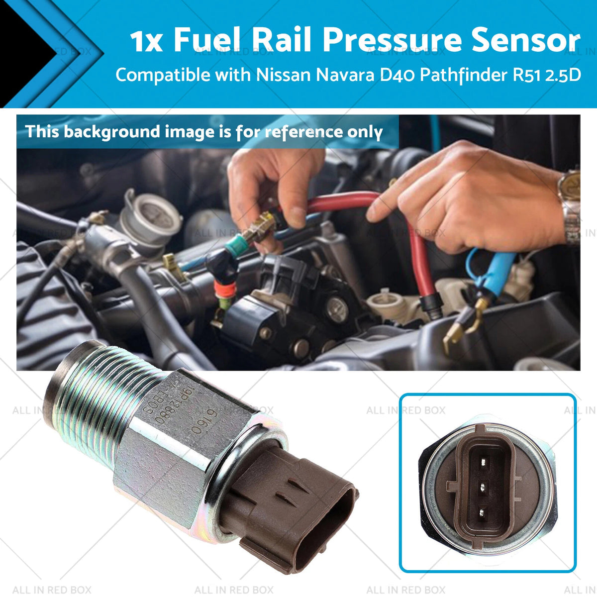 Fuel Rail Pressure Sensor for Nissan Navara D40, Pathfinder R51 (2005–2015)