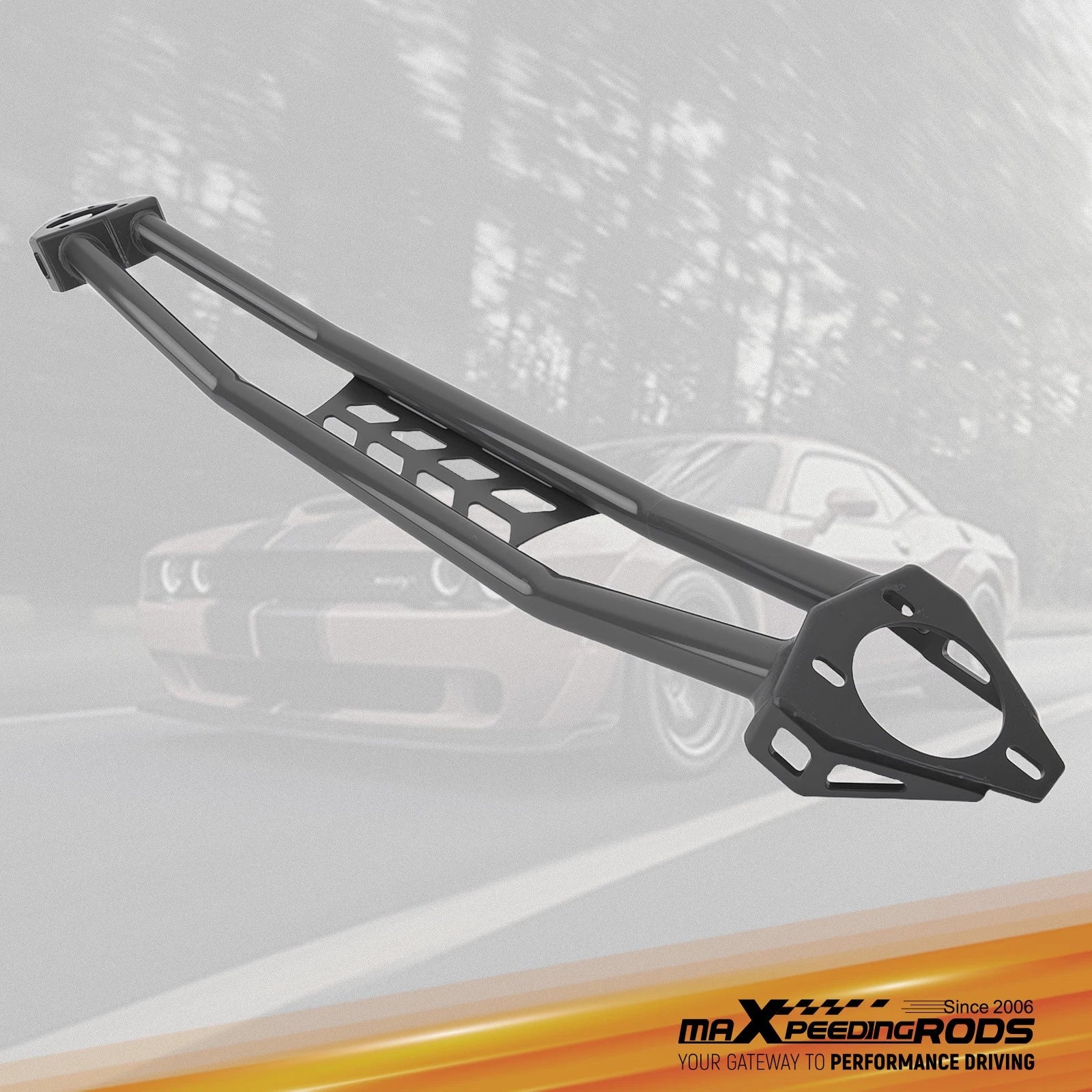 Front Strut Tower Dual Bar Rod Brace for Dodge Challenger (2008–2023)