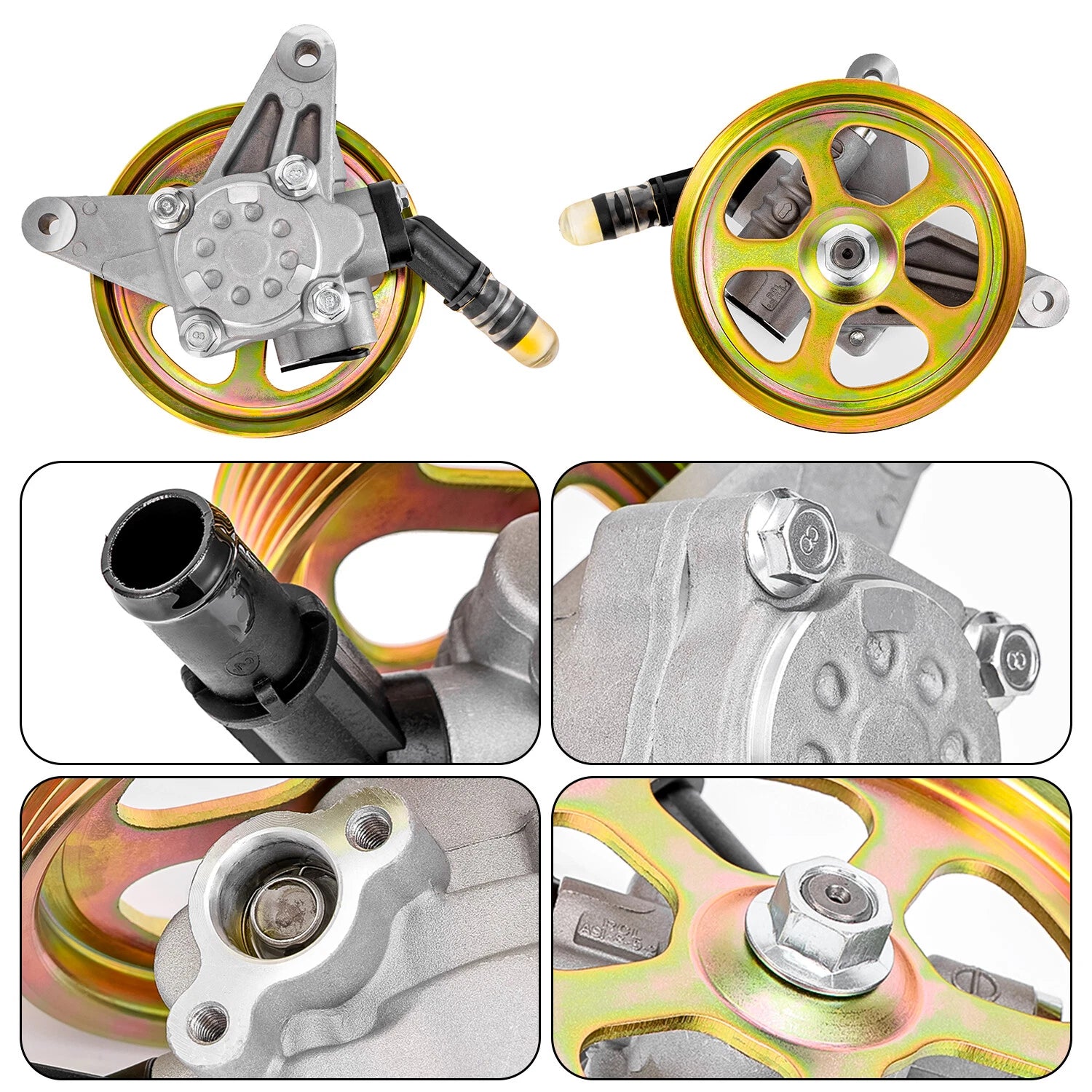 Power Steering Pump with Pulley for Acura TL (2004–2008) & Honda Pilot (2005–2008)