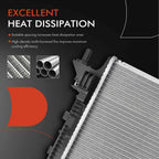 Radiator for Chevy Camaro (2016–2024) Cadillac ATS (2016–2019) Auto Trans