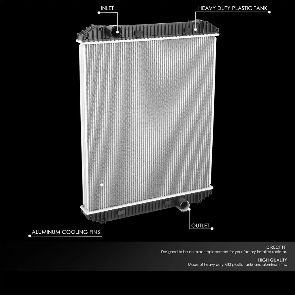 3-Row Aluminum Radiator for Freightliner FLD, FL, Sterling Acterra (2001–2007)