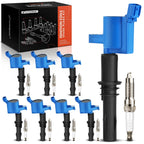 Set of 8 Ignition Coils & Iridium Spark Plugs for Ford F-150 Explorer (2008–2010)