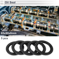 Set of 5 Oil Seal Rotary Shaft Seal Nitrile Rubber 65x90x8mm