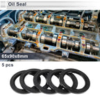 Set of 5 Oil Seal Rotary Shaft Seal Nitrile Rubber 65x90x8mm