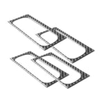 Set of 4 Hand Decoration Stickers for (2006–2013) Black Carbon Fiber