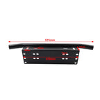 Silver Bull Bar Front License Plate Mount Bracket for Off-Road Lights