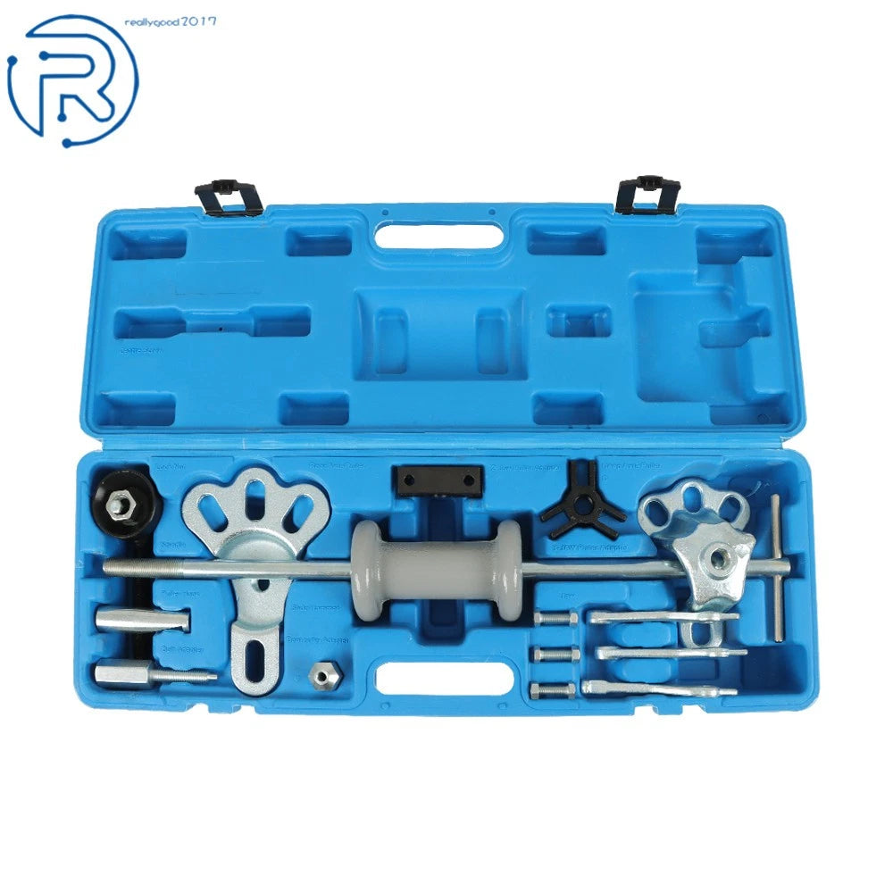 17PCS Wrench Adapter Axle Bearing Hub Tool Kit Slide Hammer Dent Puller