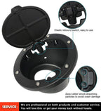 Aluminum Fuel Filler Door Gas Cap for Jeep Wrangler JK Unlimited (2007–2018)
