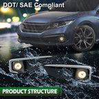 Fog Lights Set for Honda Civic Sedan Coupe (2019–2020)