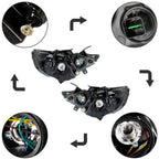 Headlight Assembly Set for Hyundai Sonata (2011–2014) Left & Right