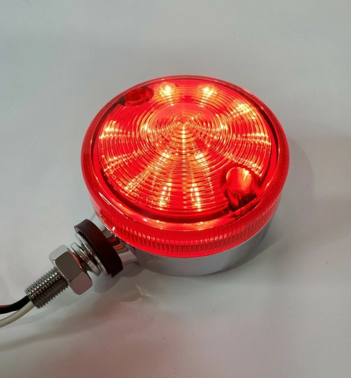 LED Pedestal Rod Marker Lamp Dual Function Red Lens for Trailer Truck (2005–2025)