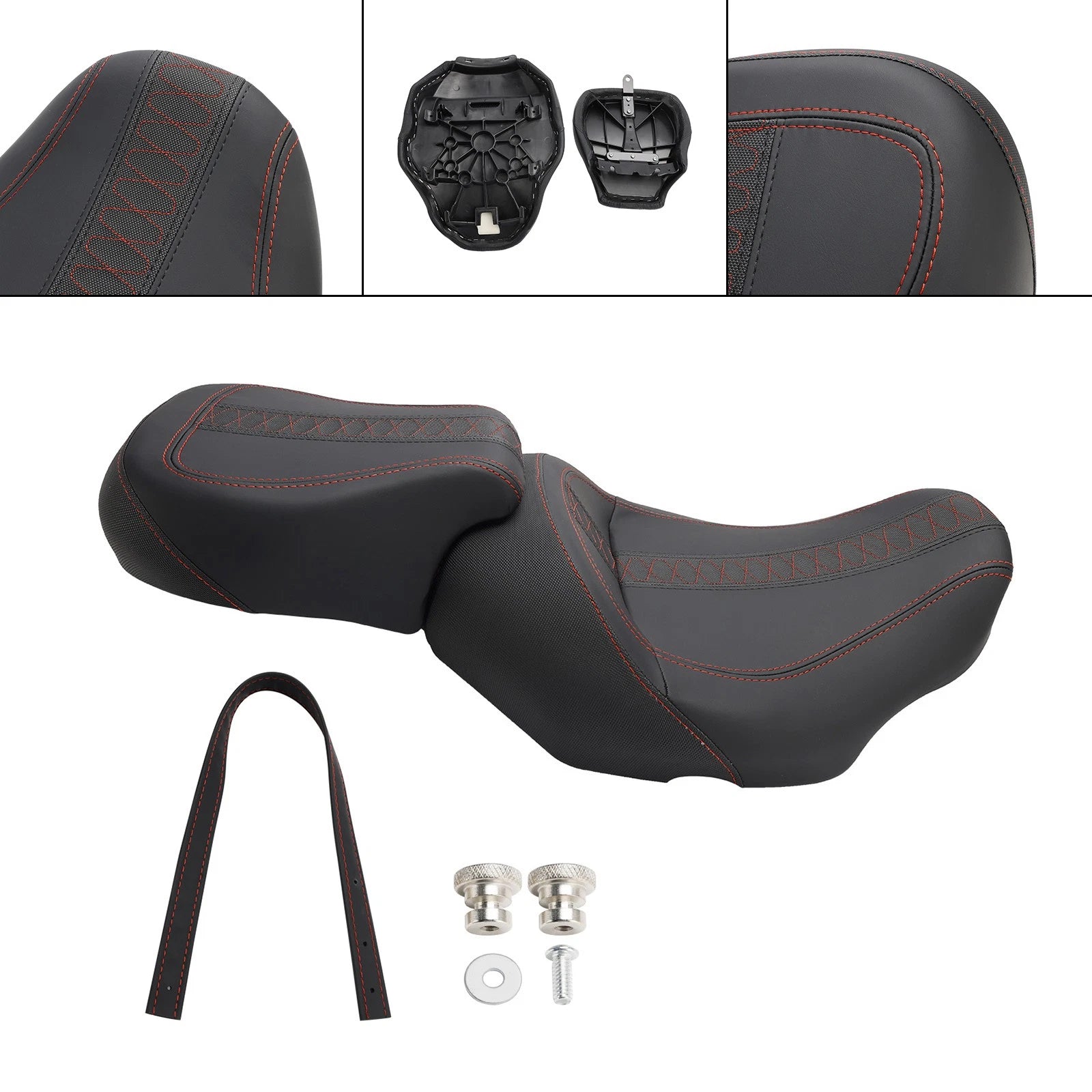 Seat Replacement for Harley Touring CVO Glide (2023–2024) - Red