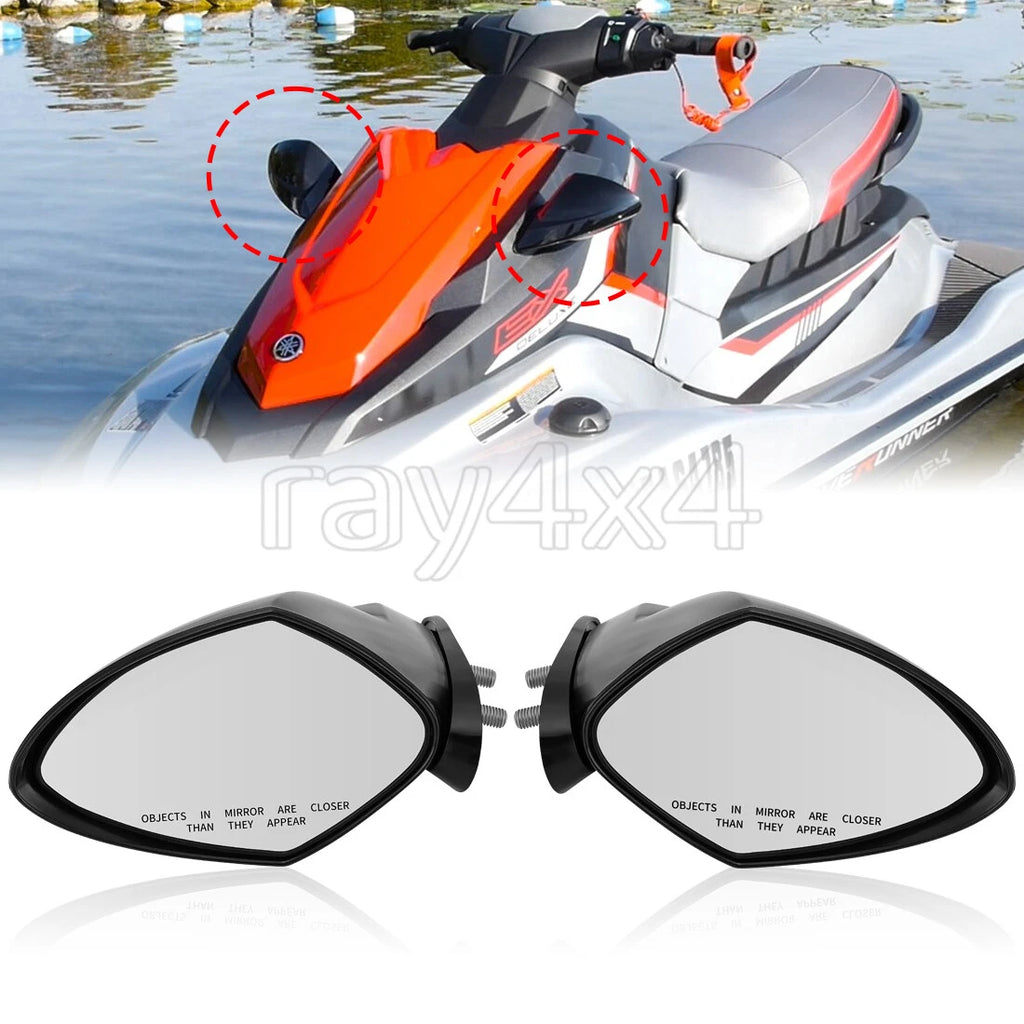 2 Jet Ski Mirrors for Yamaha WaveRunner EX Deluxe/Limited/Sport (2017–2023)