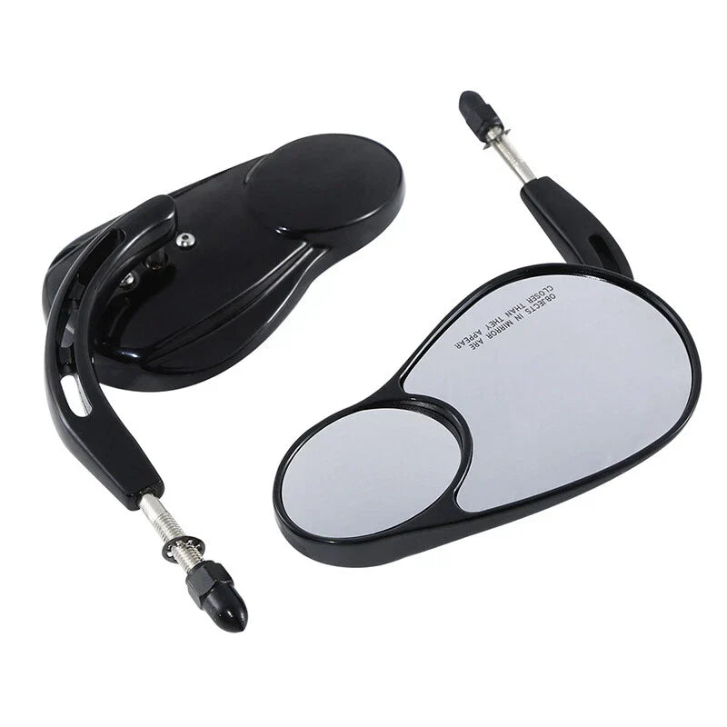 Rearview Mirrors Black for Harley Electra Road Glide Heritage Softail Fatboy