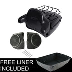Trunk Rack Backrest Speakers for Harley Touring Road Glide (2014–2023)