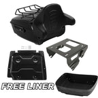 Trunk Solo Mount Rack Plate Pad for Harley Touring (2014–2023)
