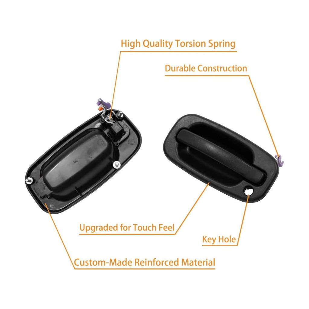 4Pcs Exterior Door Handle for Chevy Silverado GMC Cadillac (1999–2007)