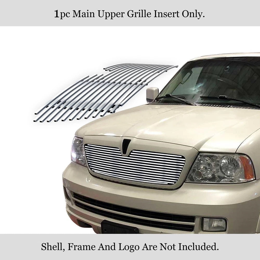 Upper Stainless Chrome Billet Grille for Lincoln Navigator (2003-2006)