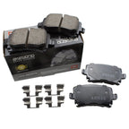 Akebono Euro Rear Ceramic Brake Pads for Audi A3 A4 Q3 Quattro, VW Jetta, Passat, GTI, Tiguan (2010–2023)
