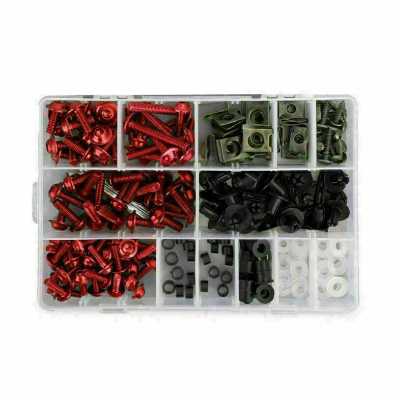223PCS Fastener Clip Screw Bolt Set for Motorcycle Sportbike