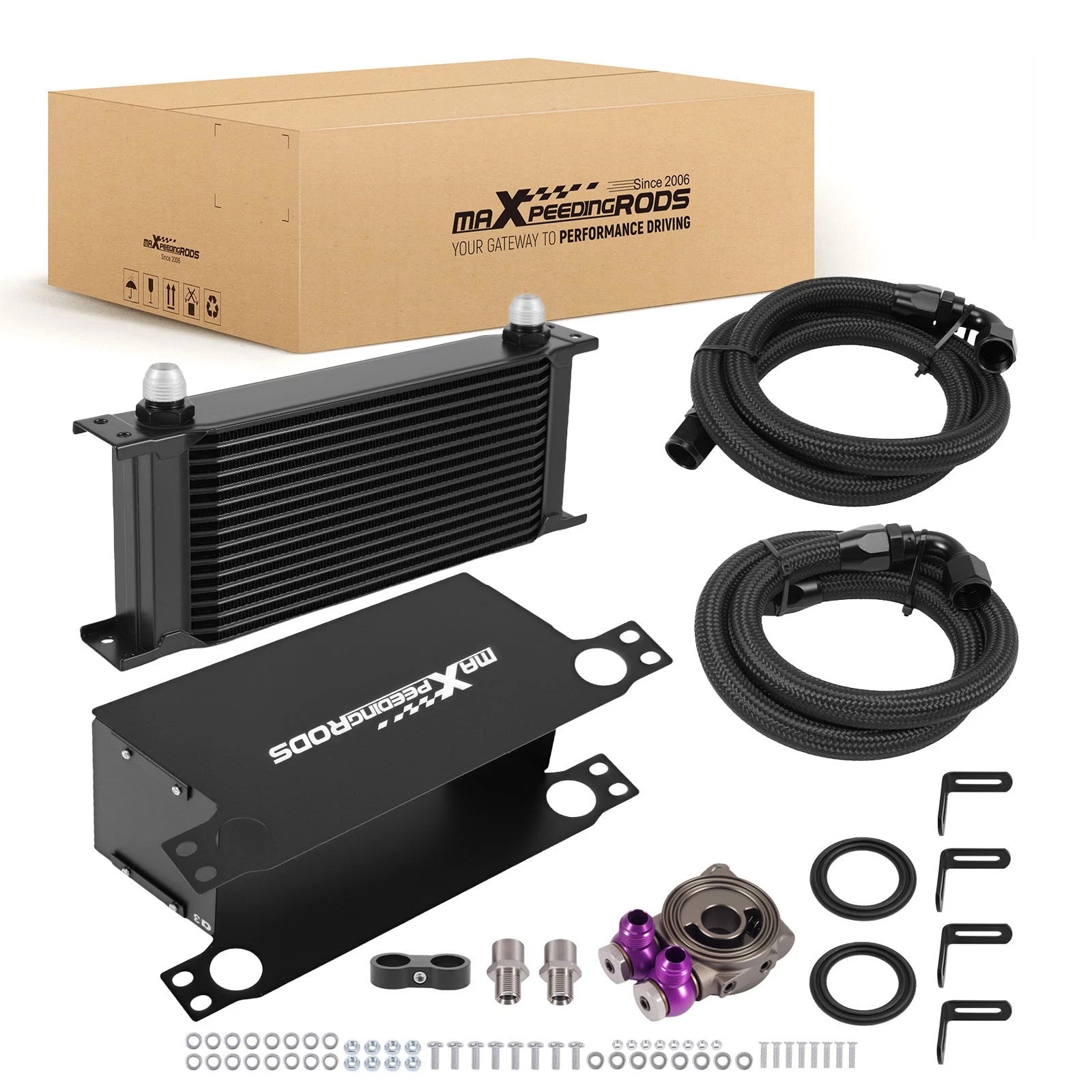 Universal Oil Cooler Kit for Transmission Engine (16 Row)