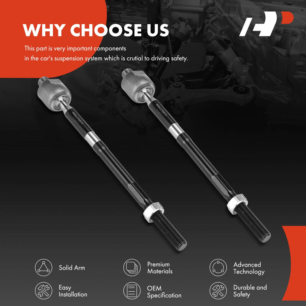 2X Front Inner Side Tie Rod End for Hyundai Accent (2018–2022) Kia Rio (2018–2023)