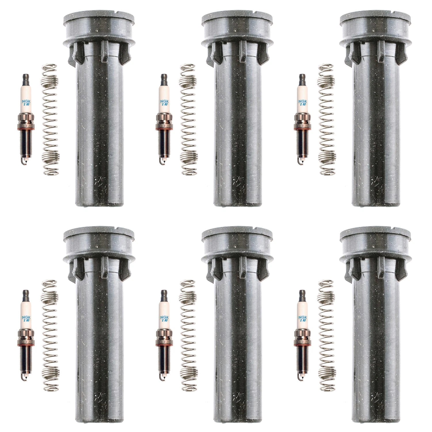 NGK 6 V-Power Spark Plugs & Denso Coil Boots Kit for Ram 1500 (2002–2023)