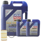 Engine Oil Change Kit 7L Liqui Moly 5W-40 Mahle for Audi A6 A8 Q