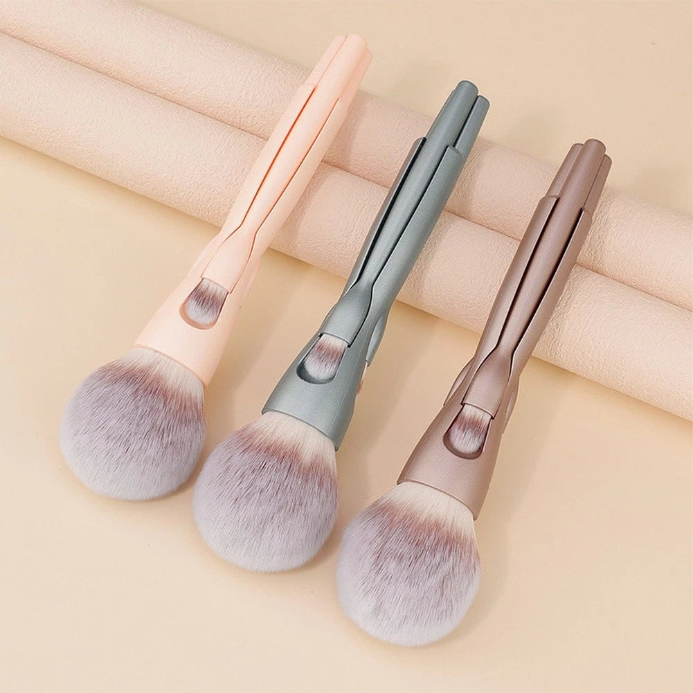4 in 1 Magnetic Makeup Brush Set for Travel (Compact 18.5 cm)