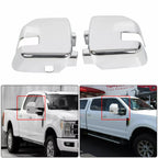 Set of 2 Full Chrome Mirrors for Ford F250 F350 F450 (2017–2022)