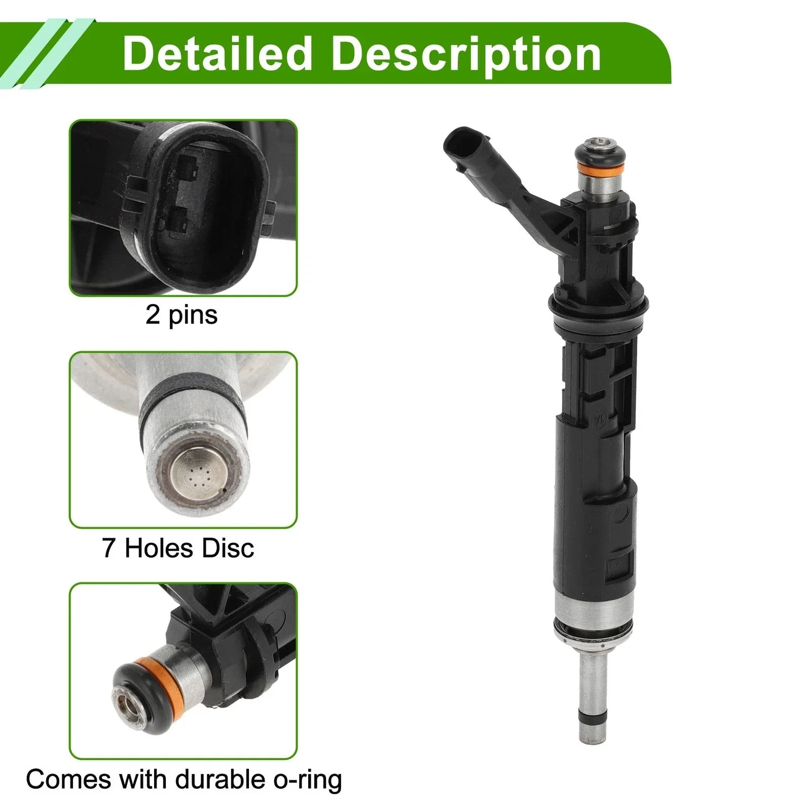 Fuel Injector for PORSCHE CAYMAN 2.0L (2017-2019) 1 x Black