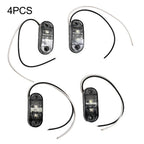 2 x Led Light Oval Clearance Trailer Side Marker Tail Lamp 12V-24V DC for Car Truck