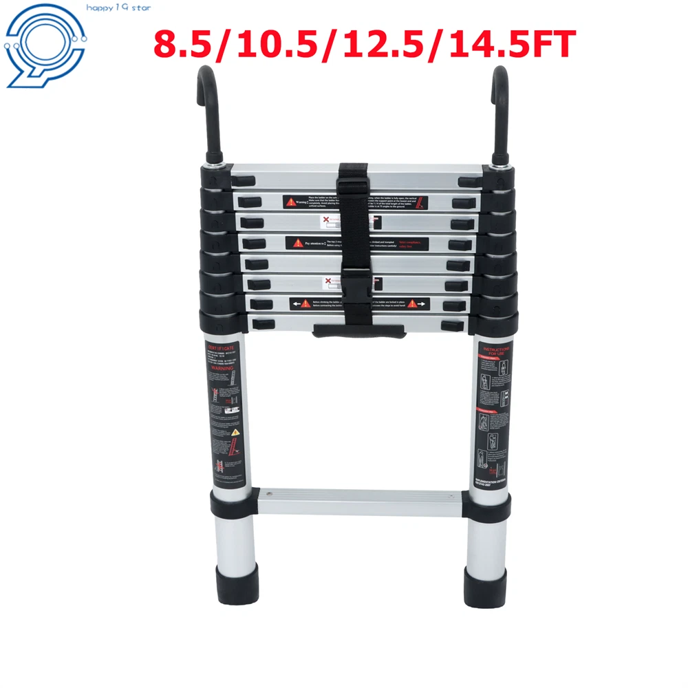 Telescopic Extension Ladder for Various Uses (8.5–14.5 FT)